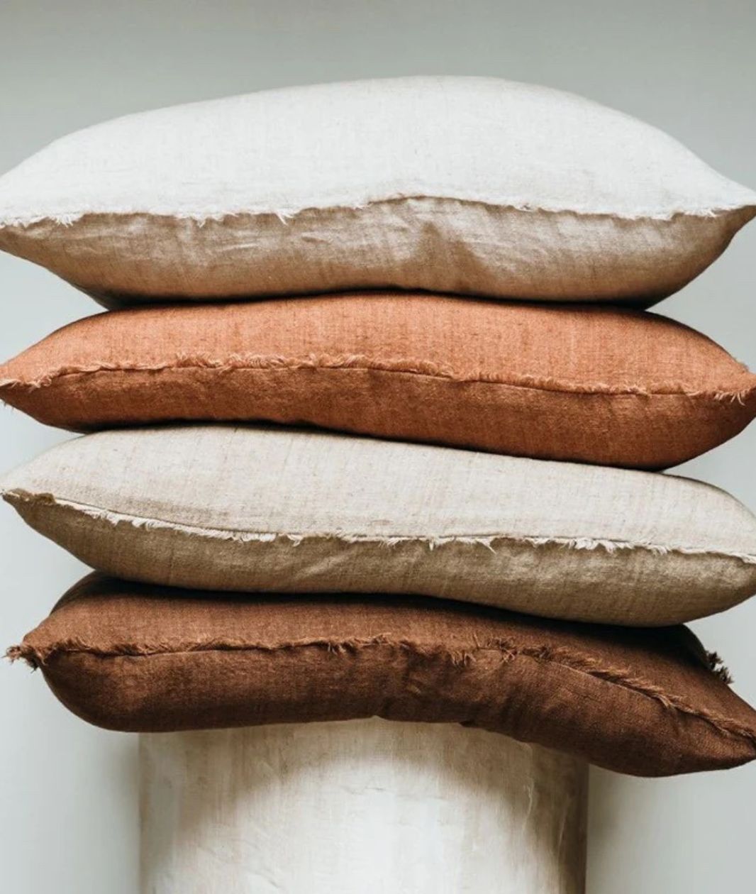 Belgian Linen Pillow - Rooibos