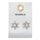 Sparkle Holiday Stud Love Earrings