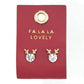 Falala Lovely Holiday Stud Love Earrings