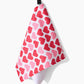 Geometry Blushing Hearts Bar Towel