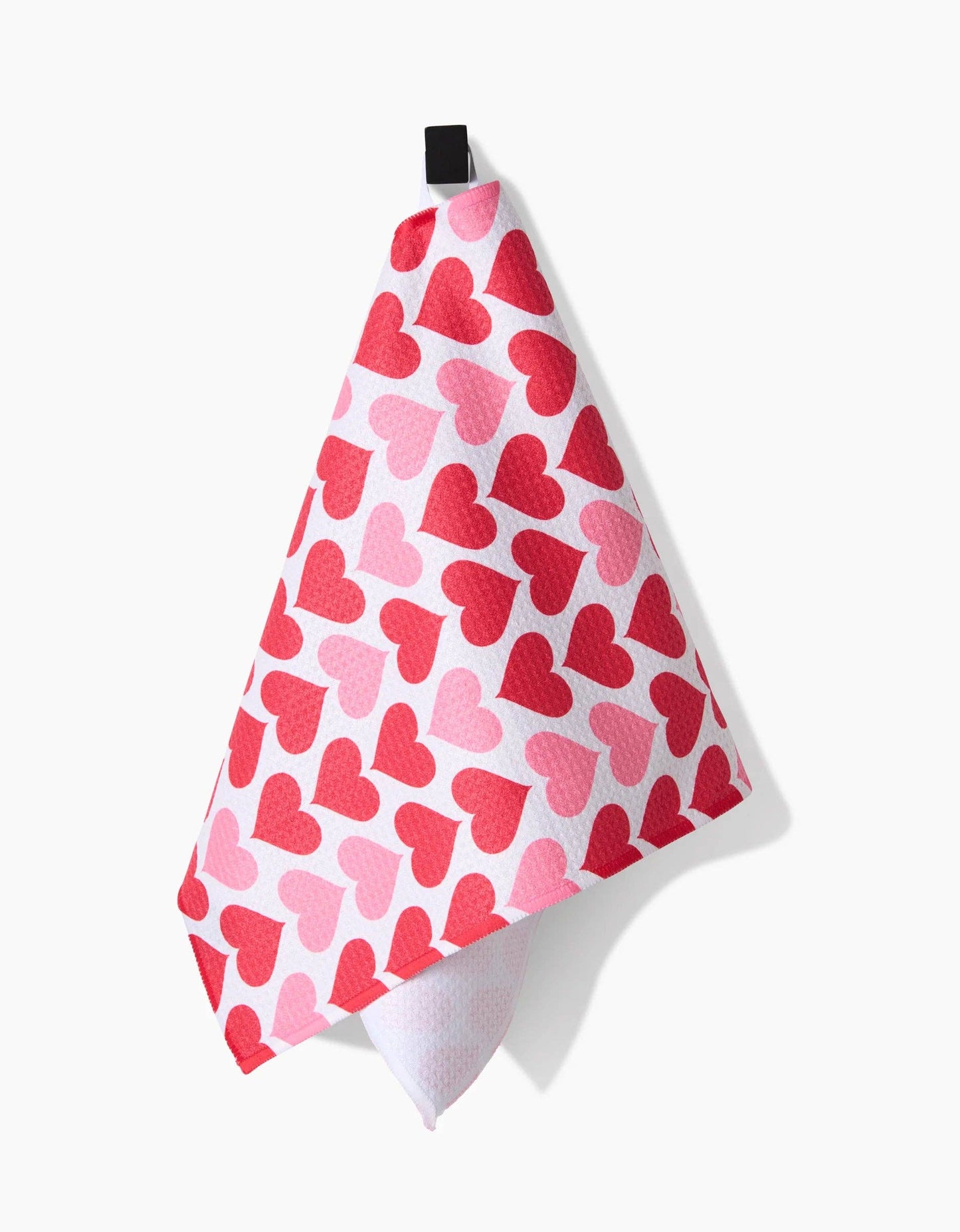 Geometry Blushing Hearts Bar Towel