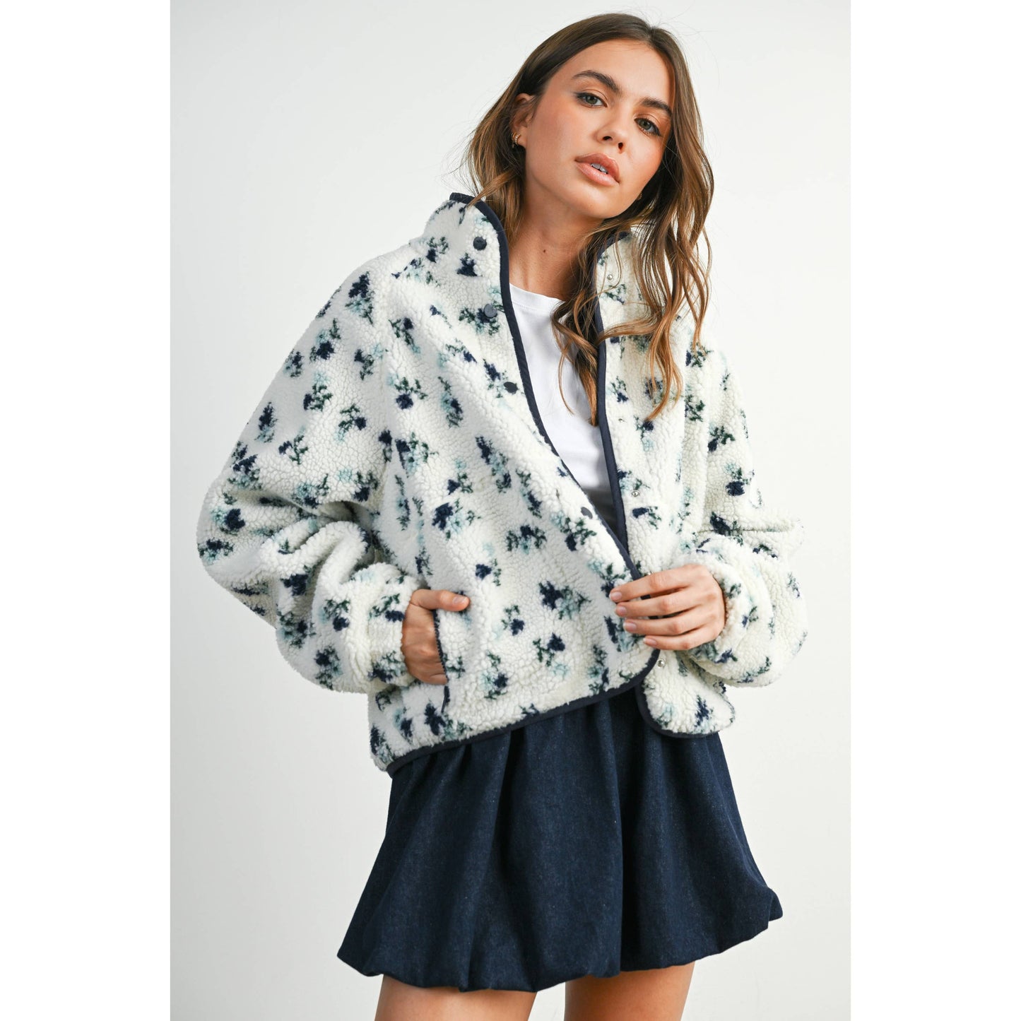 Floral Fleece Jacket