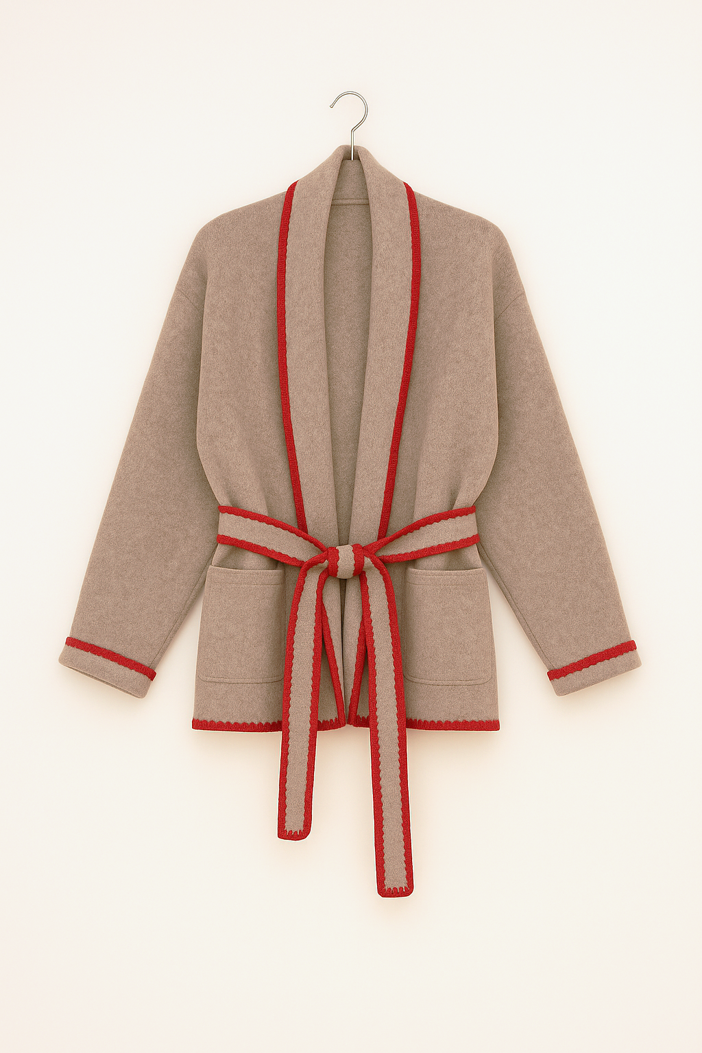 WhipStitch Cardigan with Belt