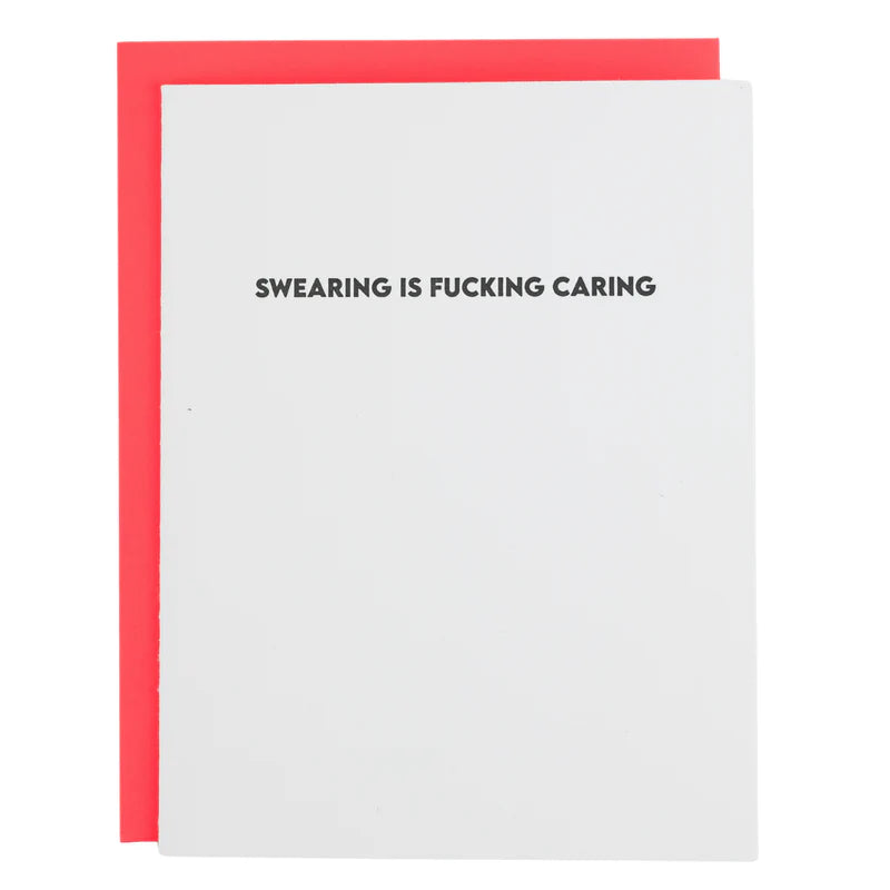 Swearing is Caring Greeting Card