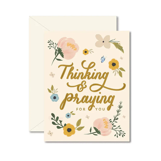 Thinking and Praying Card