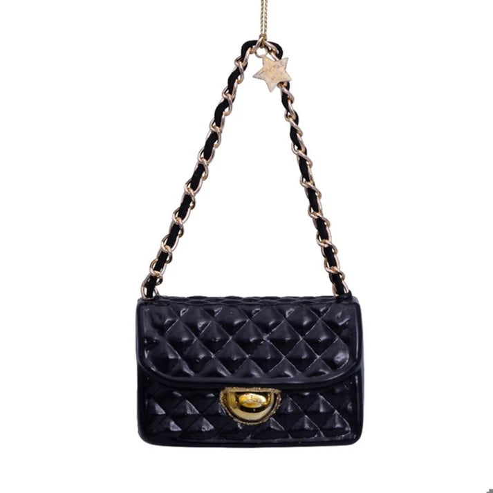 Luxury Purse Glass Ornament