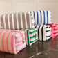 Terry Cloth Striped Pouch