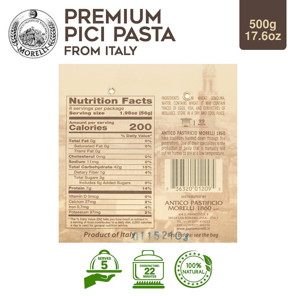 Organic Pici Pasta, Thick Pasta Nests (durum Wheat Semolina)