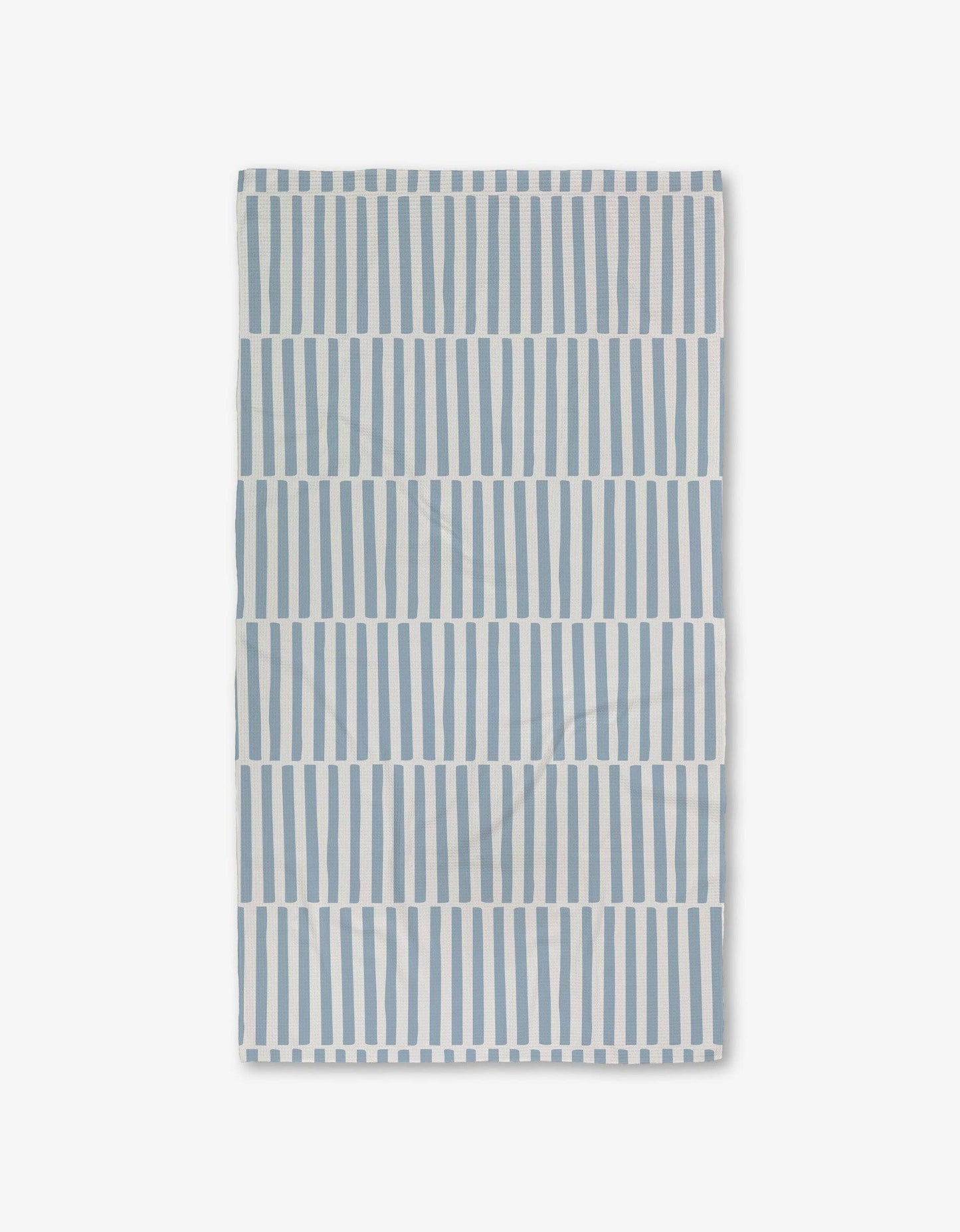 Geometry Blue Stripes Luxe Bath Towel