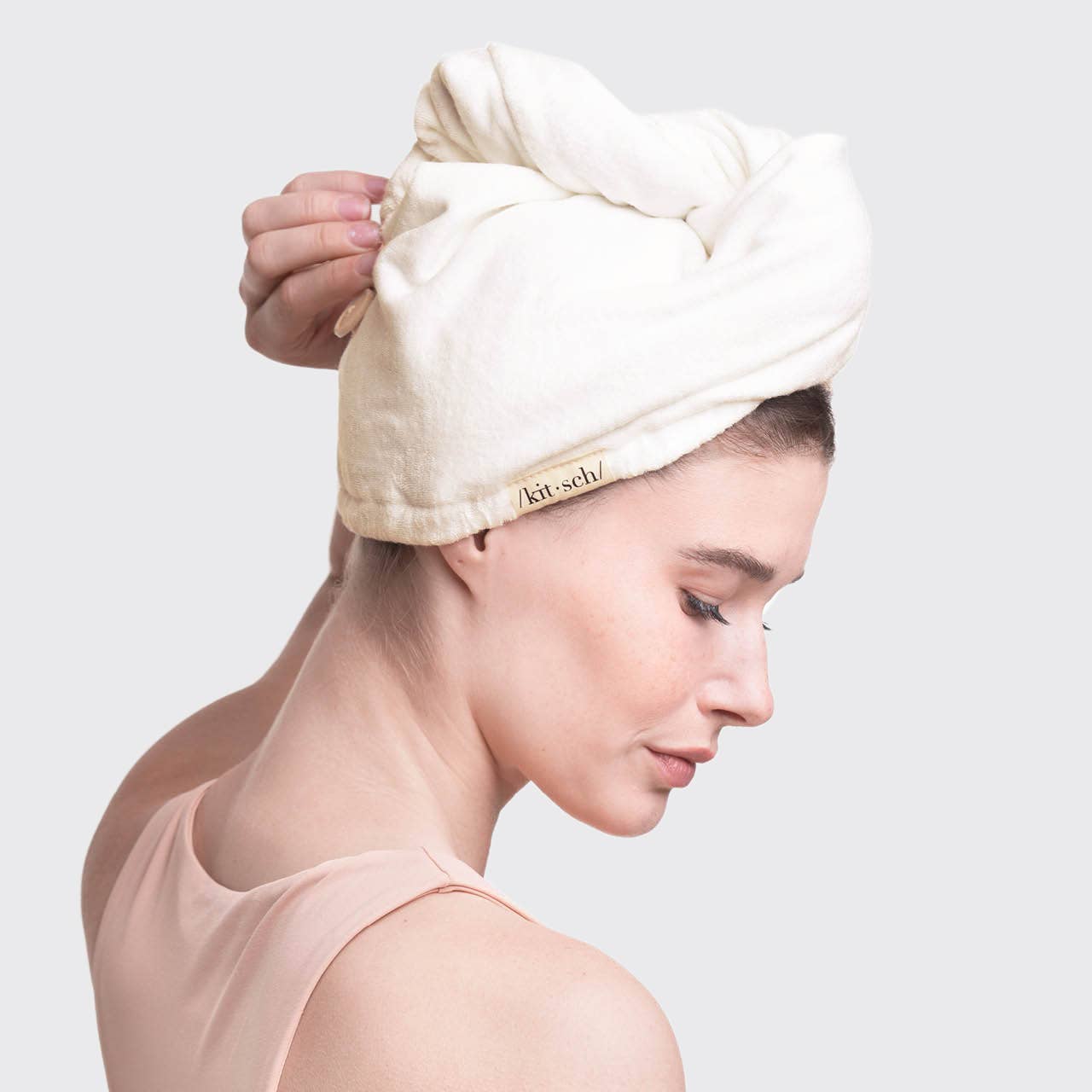 Kitsch Ivory Quick Dry Hair Towel