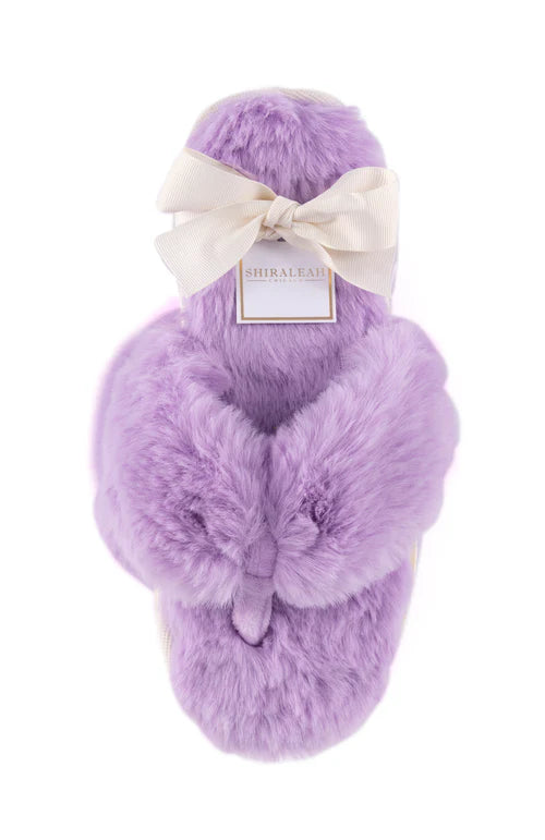 Fuzzy Purple Slippers