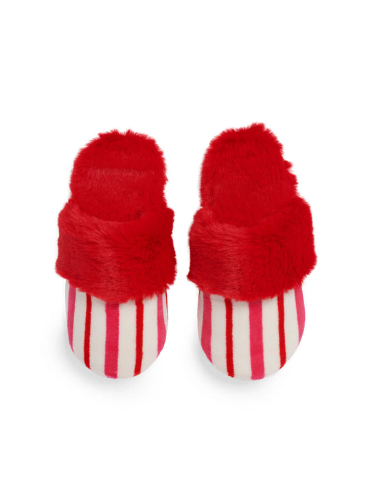 Candy Stripe Slippers