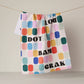 Geometry Tile Talk Tea Towel