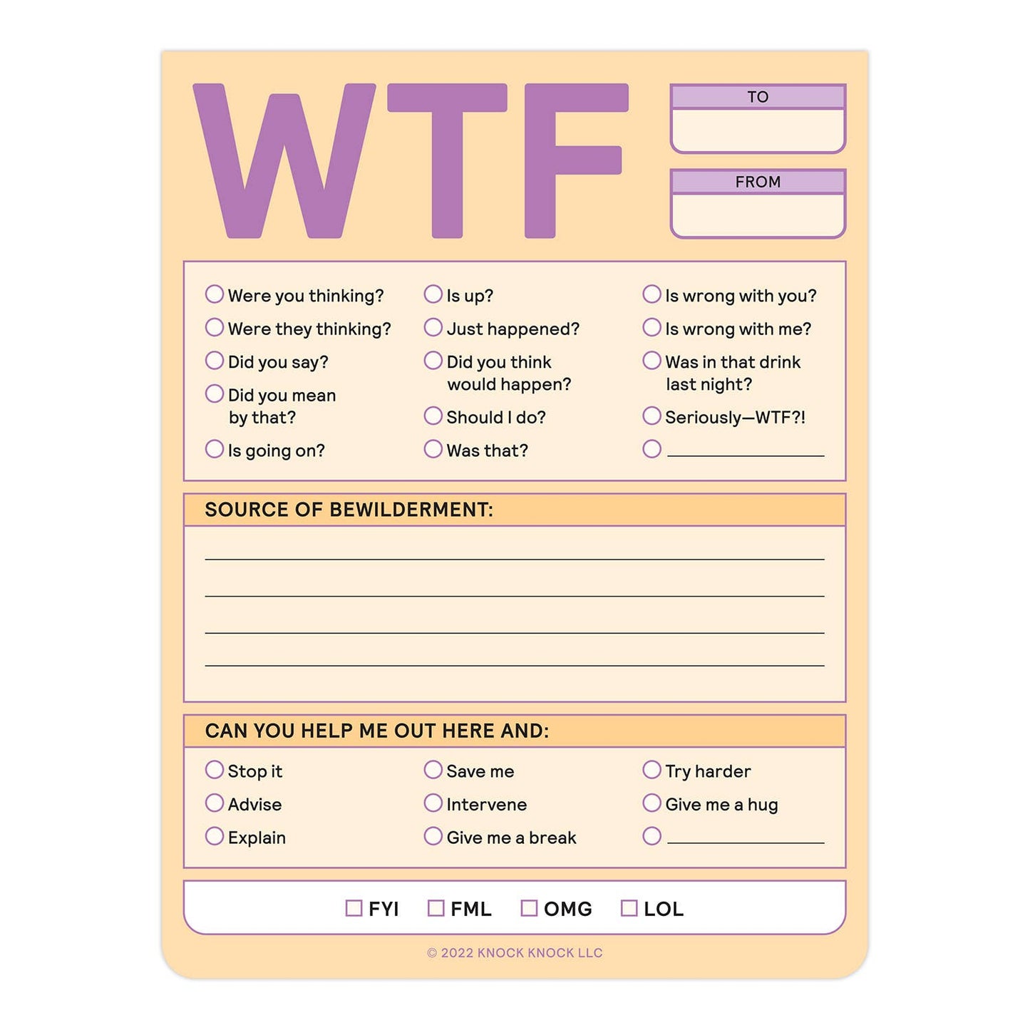 WTF Nifty Note Pad