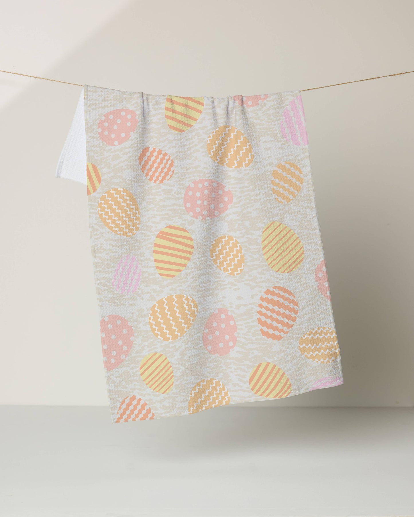 Geometry Buttercream Easter Tea Towel