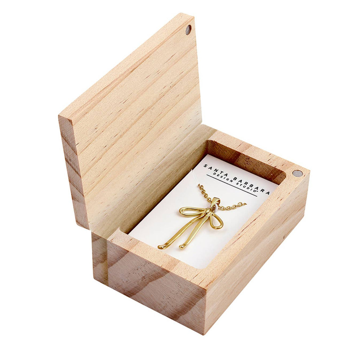 You are a Gift - Treasure Box Bow Necklace