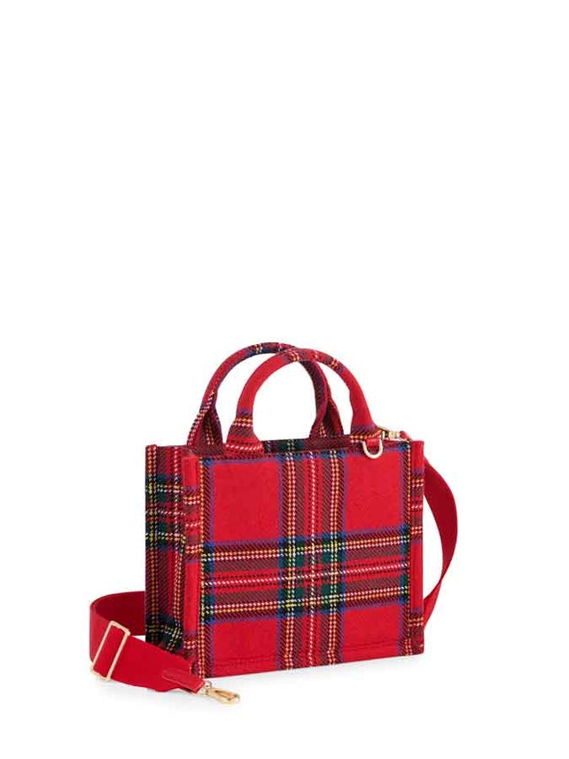 Scottie Mini Plaid Tote
