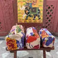 Cotton Quilted Print Cosmetic Bag -Set of 3
