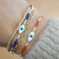 Blue Evil Eye Cord Bracelet