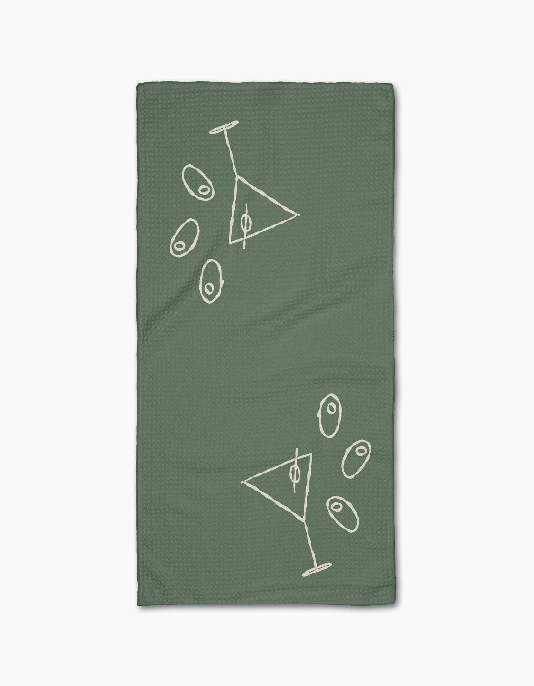 Geometry Shaken Not Stirred Bar Towel