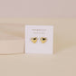 Puffed Gold Heart Earrings