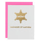 Manager of Mayhem Greeting Card