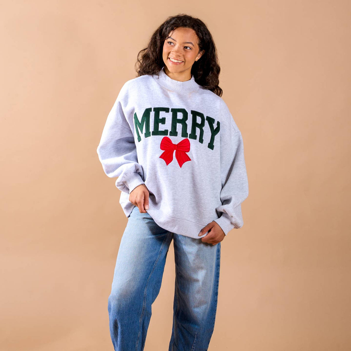 Merry Mockneck Sweatshirt