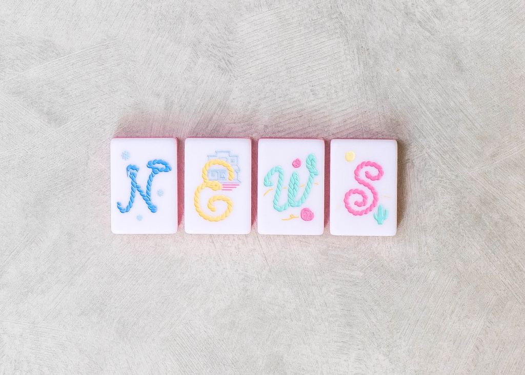 Miss Cowgirl Mahjong Set