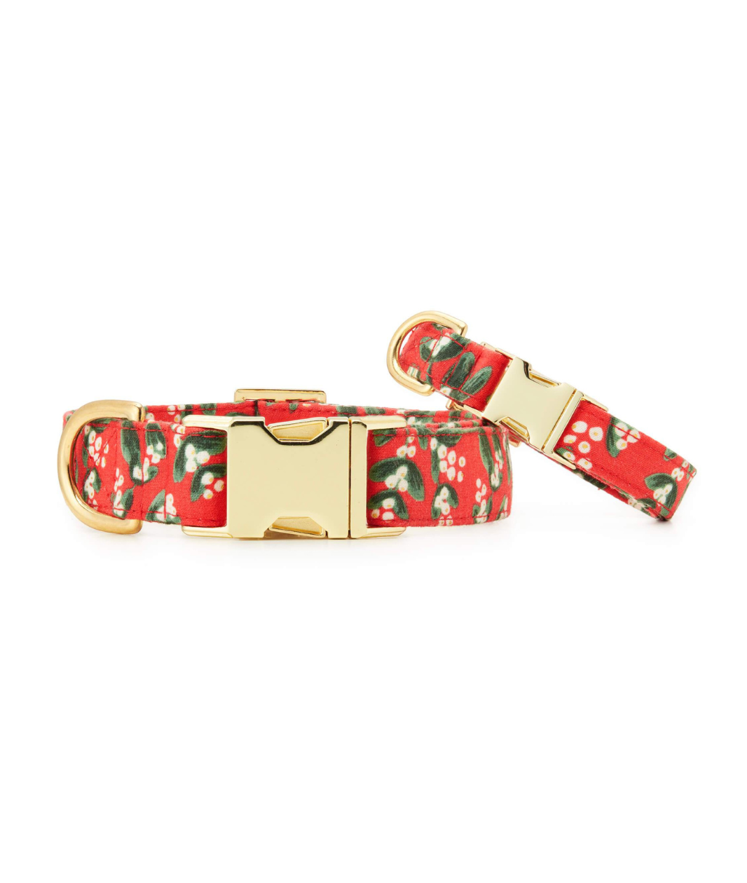 Rifle Paper Co. X The Foggy Dog Canvas Holiday Dog Collar