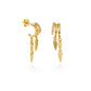 Triple Hoop Arrow Earring Stack