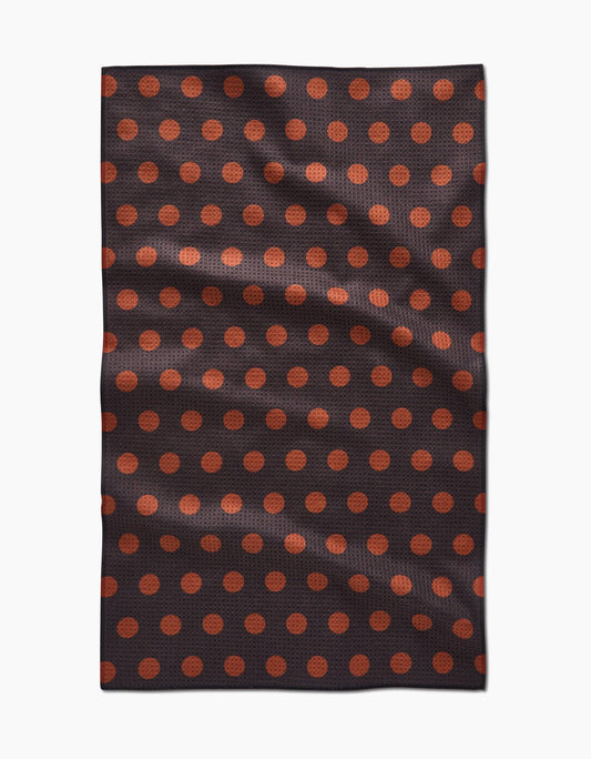 Geometry Cocoa Dots Tea Towel