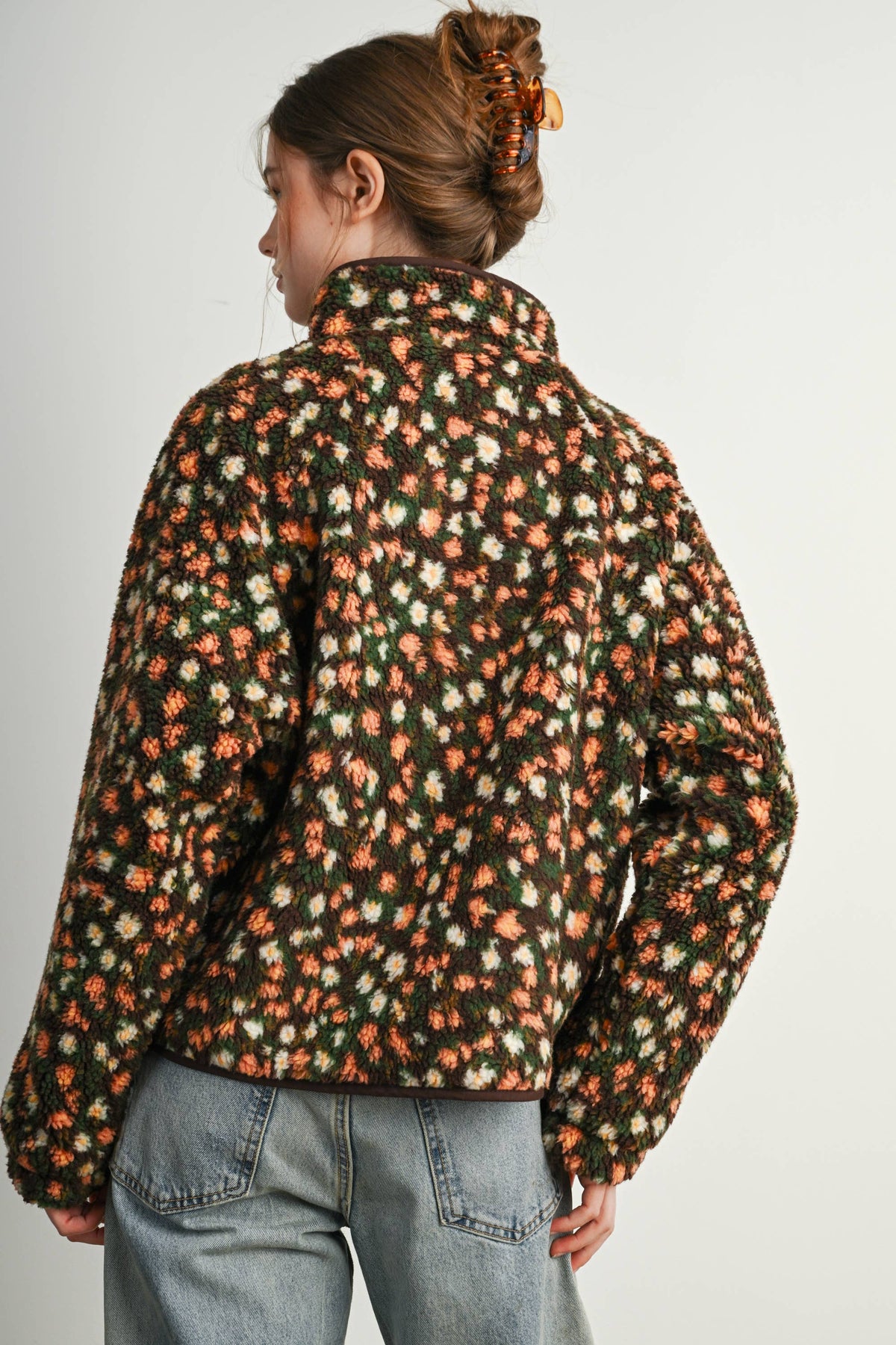 Ditsy Floral Sherpa Fleece