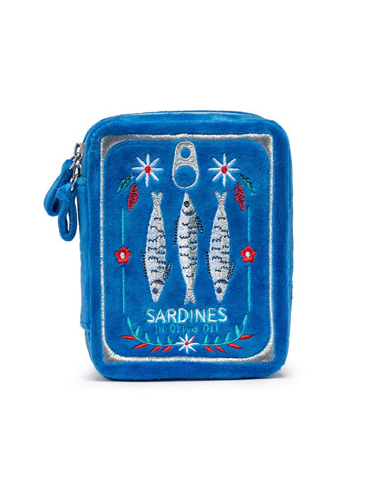 Sardine Velvet Jewelry Zip Case
