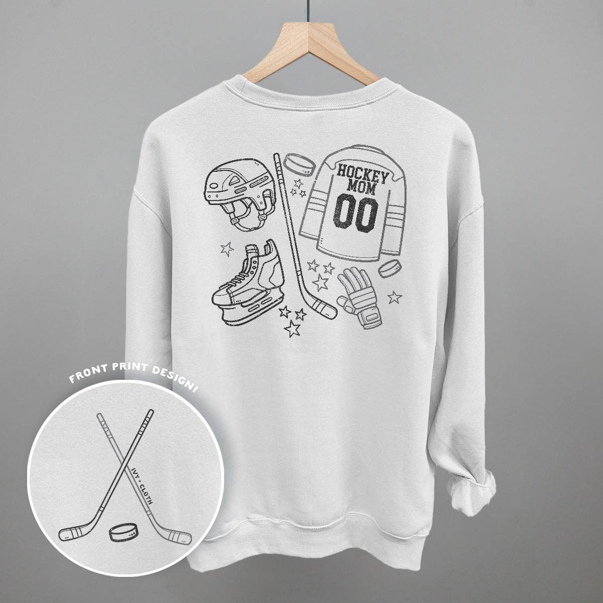 Hockey Mom Doodle Sweatshirt