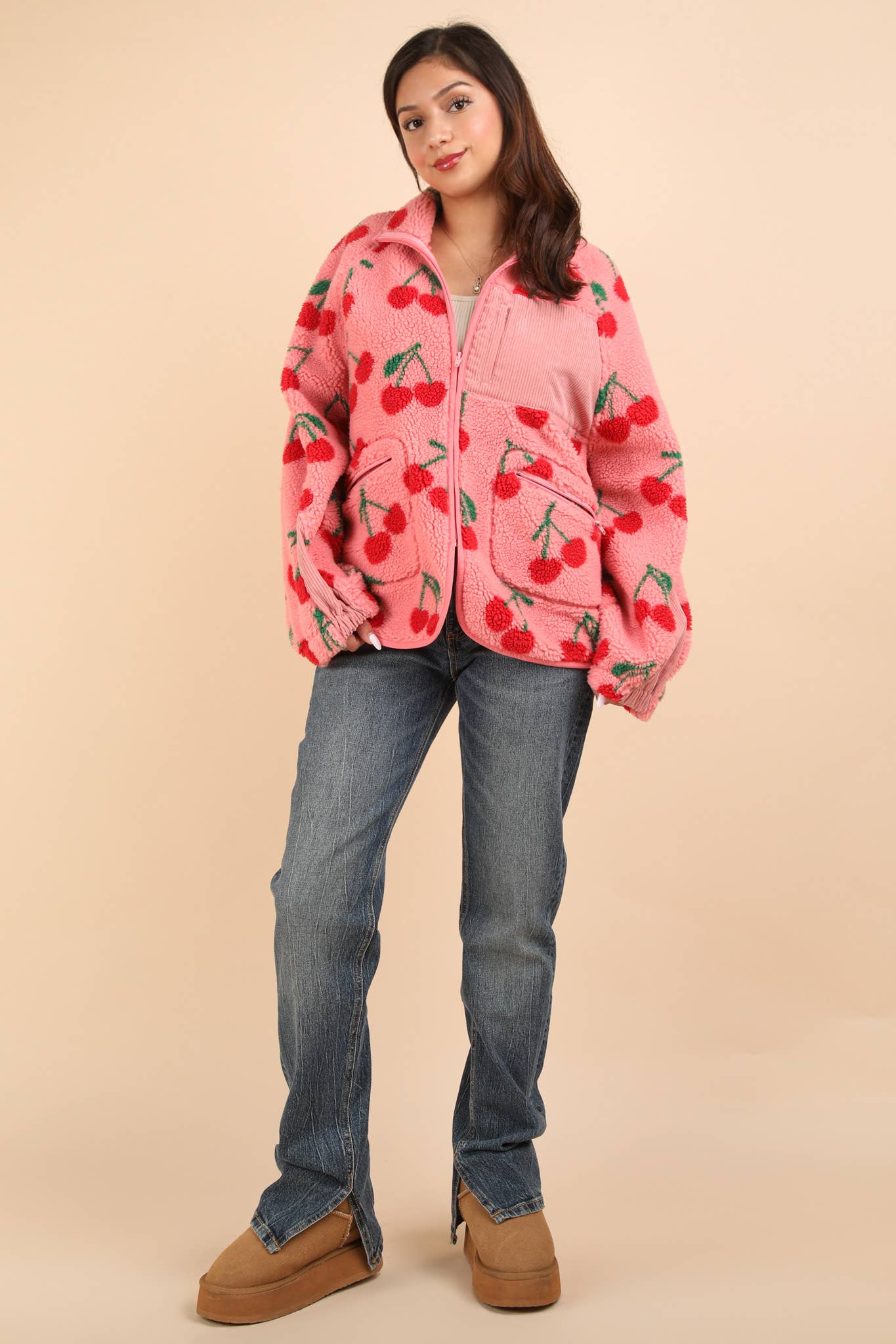 Cherry Fleece Jacket