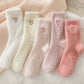 Heart Fuzzy Plush Socks