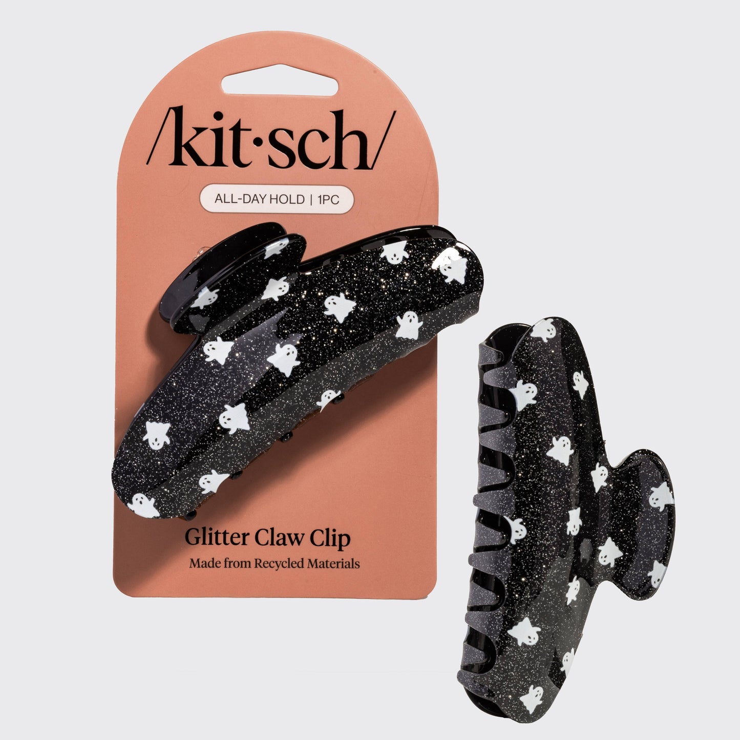 Kitsch Ghosts Glitter Claw Clip