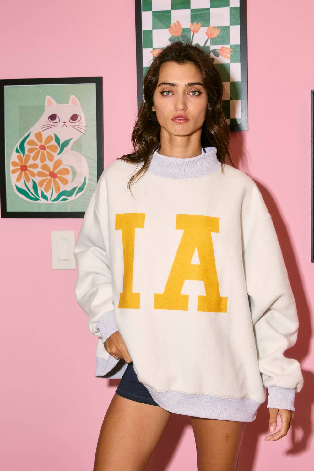 Iowa Mock Neck Sweatshirt