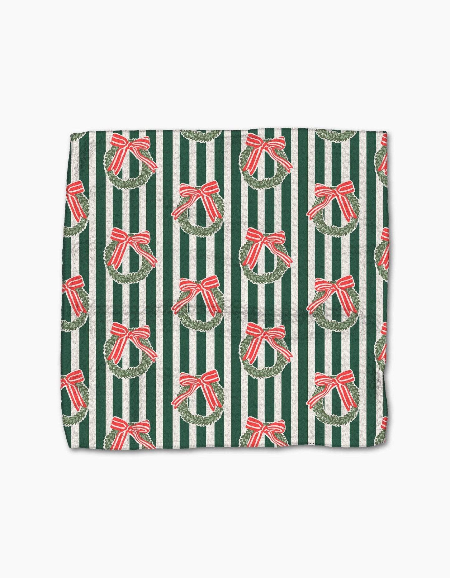 Geometry Green Wreaths Dishcloth Set