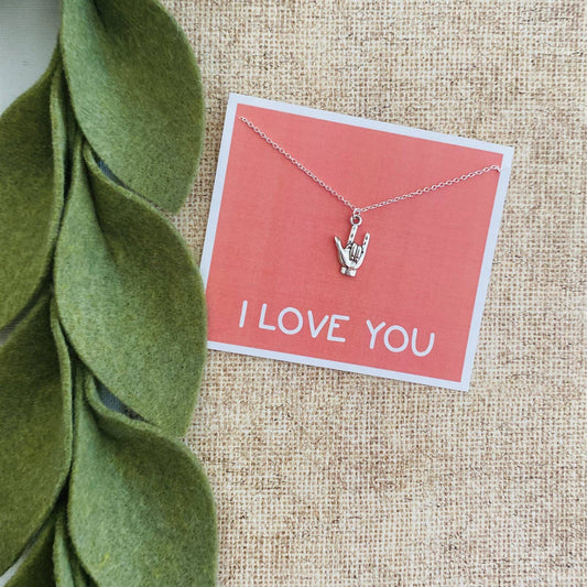 I Love You Beautiful Necklace & Gift Card Combo