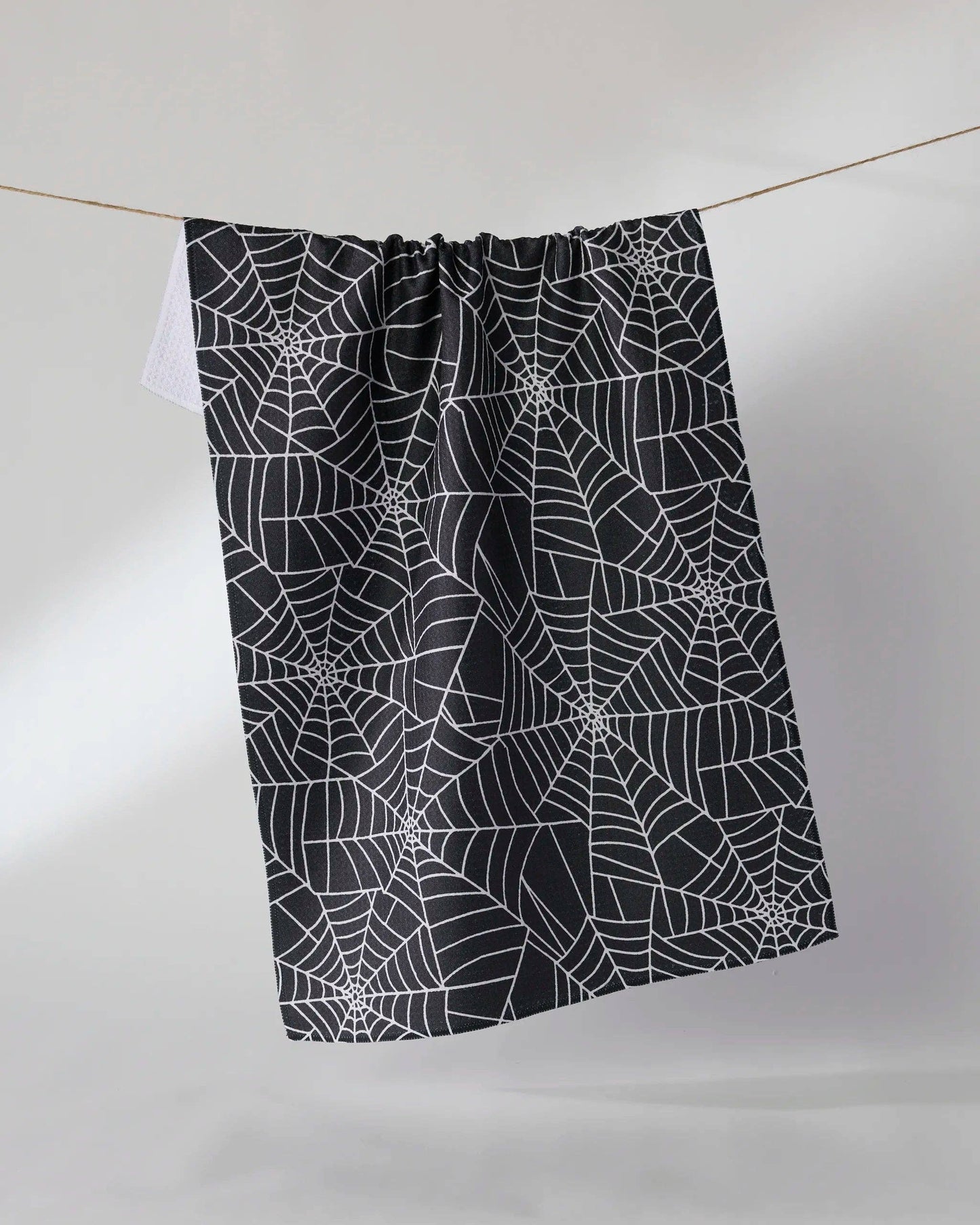 Geometry Whisper Web Tea Towel