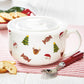 Holiday Cheer Soup Mug With Lid