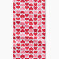 Geometry Blushing Hearts Bar Towel