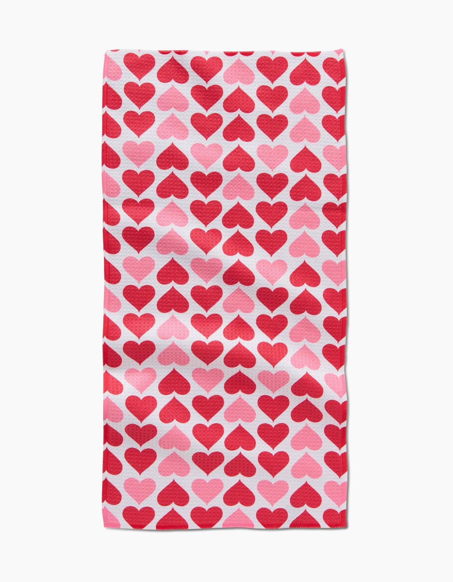 Geometry Blushing Hearts Bar Towel