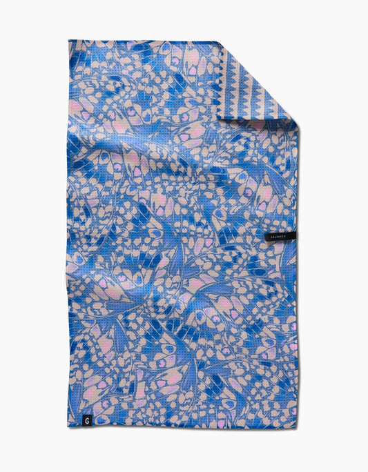 Geometry Lav Double-Sided Tea Towel