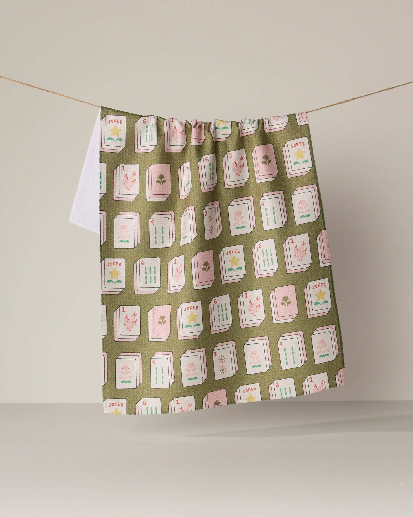 Geometry Flower Tiles Luxe Tea Towel