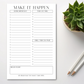 Make It Happen Notepad
