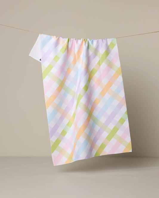 Geometry Spring Basket Tea Towel