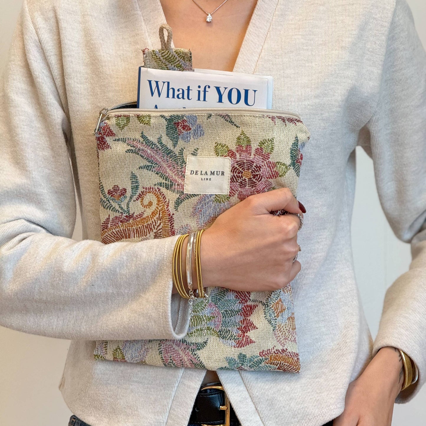 Jacquard Floral Book Cover