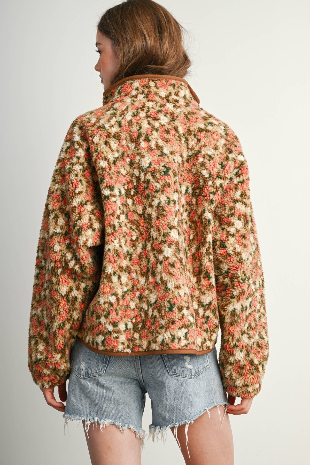 Ditsy Floral Sherpa Fleece